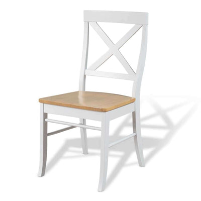 Hamptons Dining Chair - White/Natural