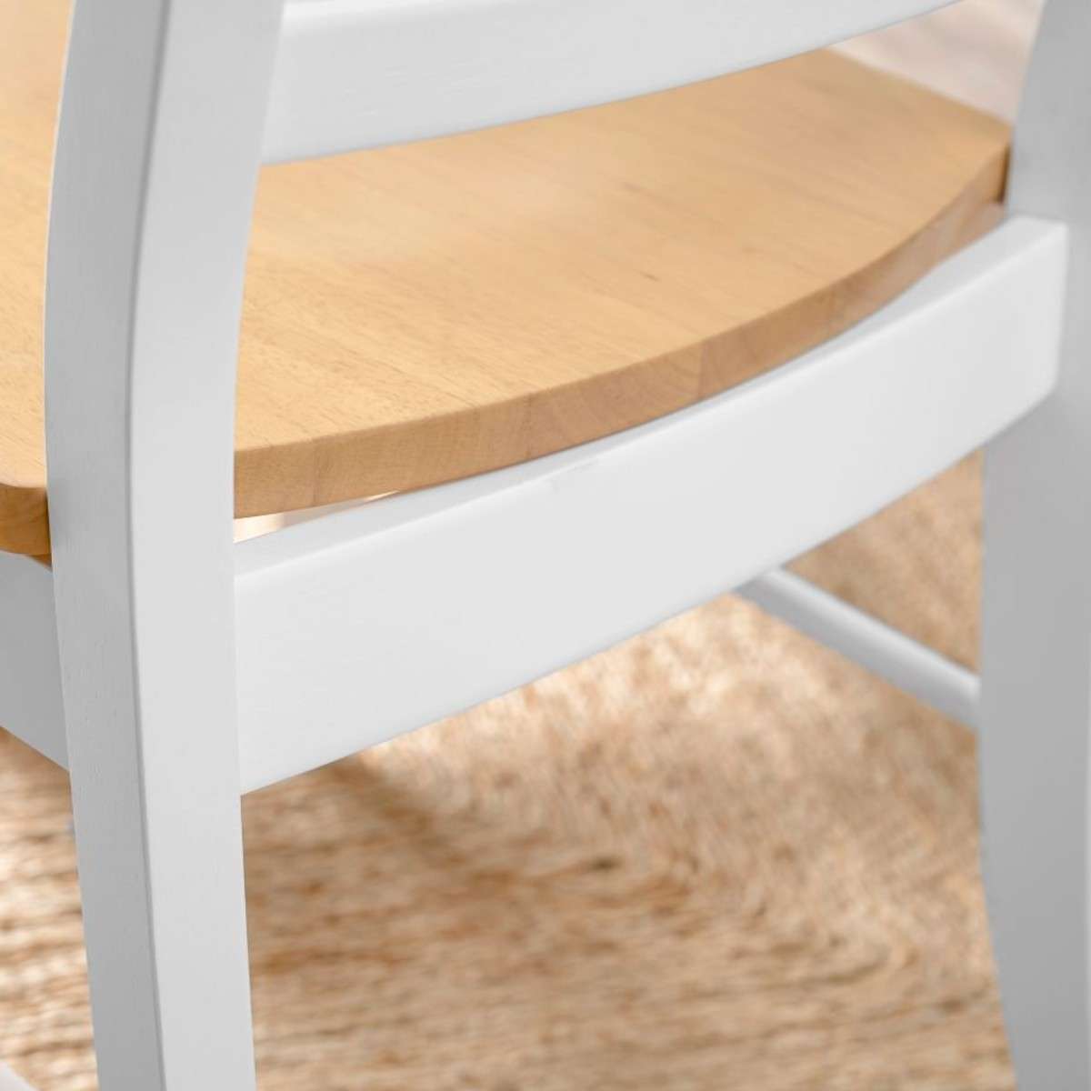 Hamptons Dining Chair - White/Natural