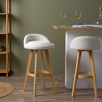 Jamie Bar Stool - Cream Set of Four Bundle