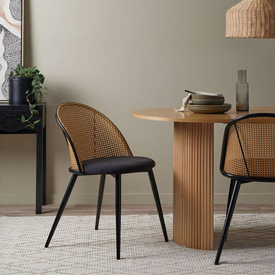 Eve Black Table and Avila Seven Piece Set