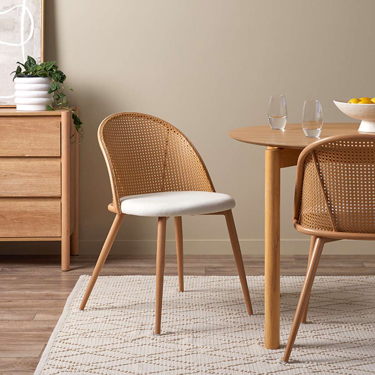 Avila Dining Chair - Set of 2 - Natural