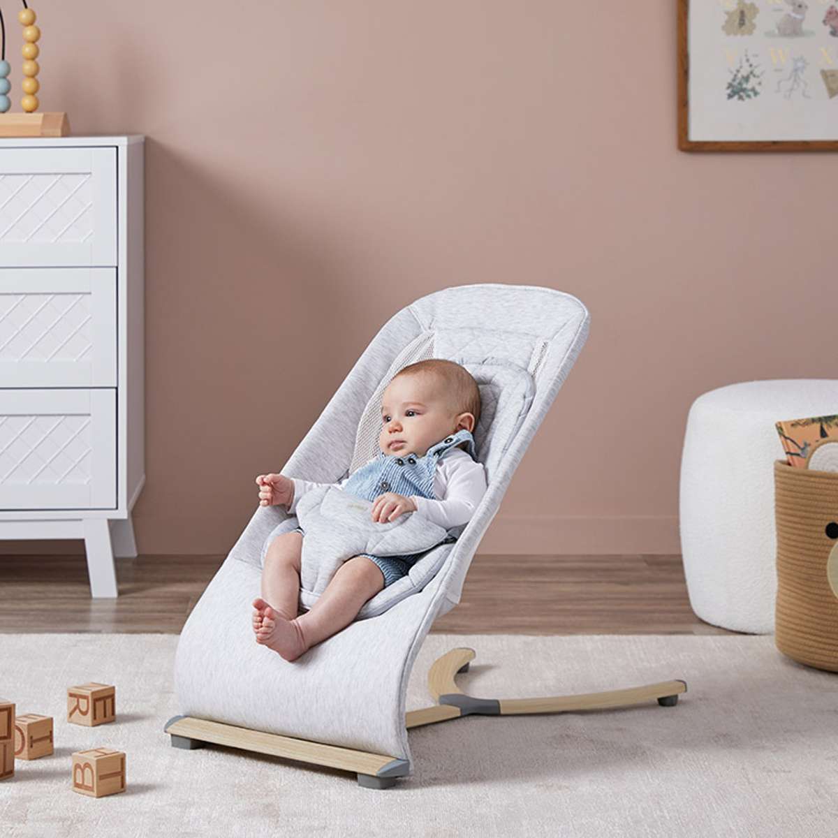 Aubrey Padded Bouncer - Soft Grey