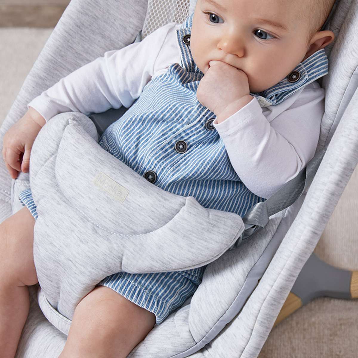 Aubrey Padded Bouncer - Soft Grey