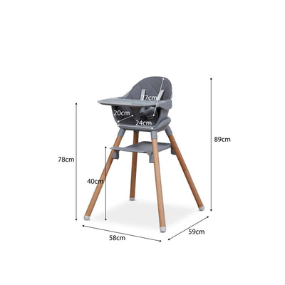 Macey 3-in-1 Highchair - Grey