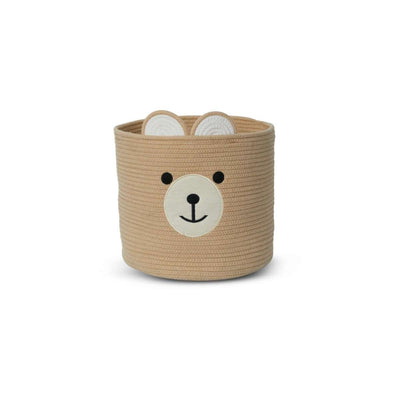 Bear Round Basket