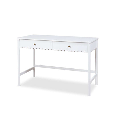 Maisie Scalloped Desk - White