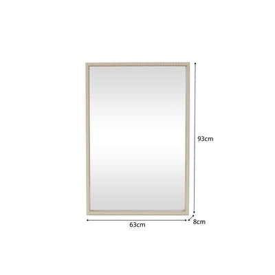 Bobbin Mirror - Rectangle - Natural