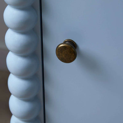 Betti Bobbin Bedside Table - Ice Blue