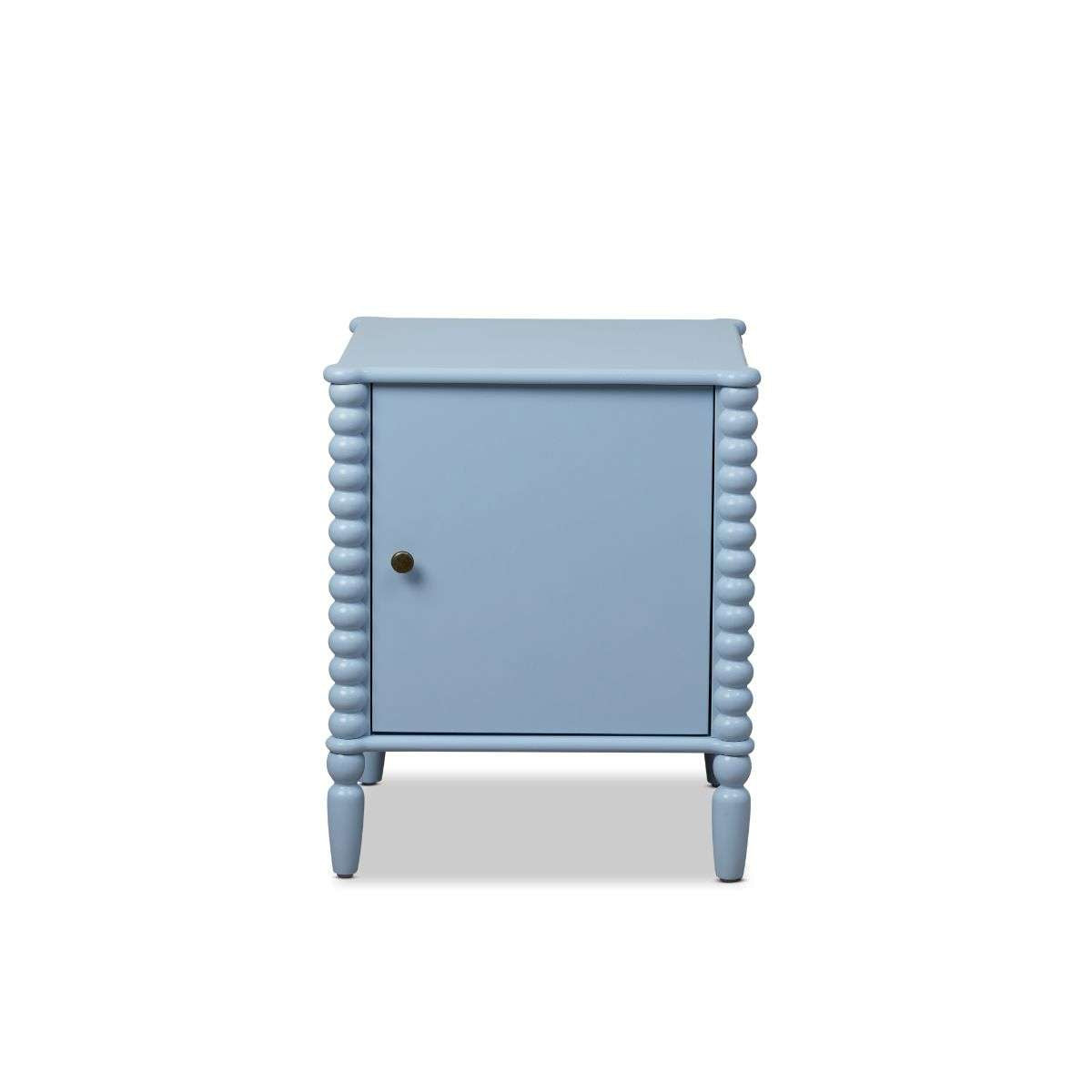 Betti Bobbin Bedside Table - Ice Blue