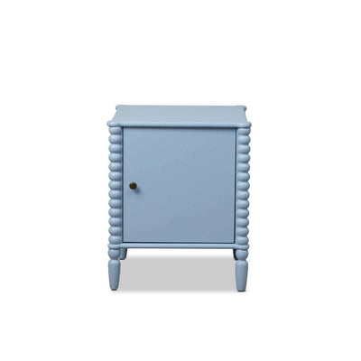 Betti Bobbin Bedside Table - Ice Blue