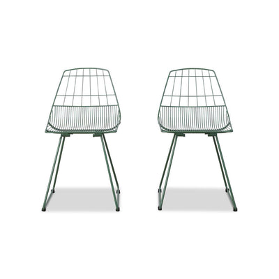 Hunter Outdoor Dining Chair - Set of 2 - Forest Green