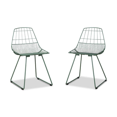 Hunter Outdoor Dining Chair - Set of 2 - Forest Green
