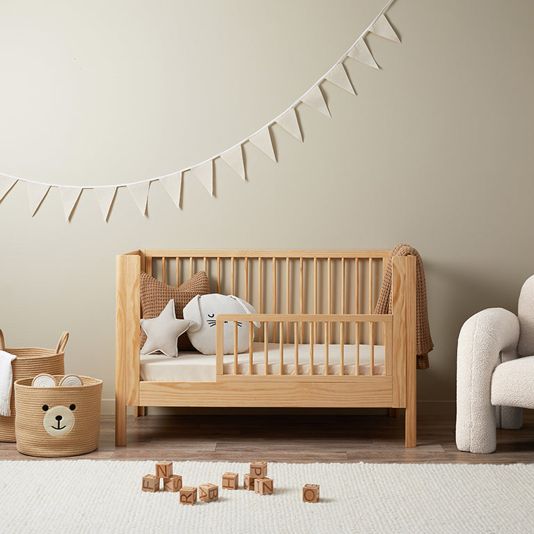 Fraser Coastal Cot Toddler Bed Half Frame - Natural