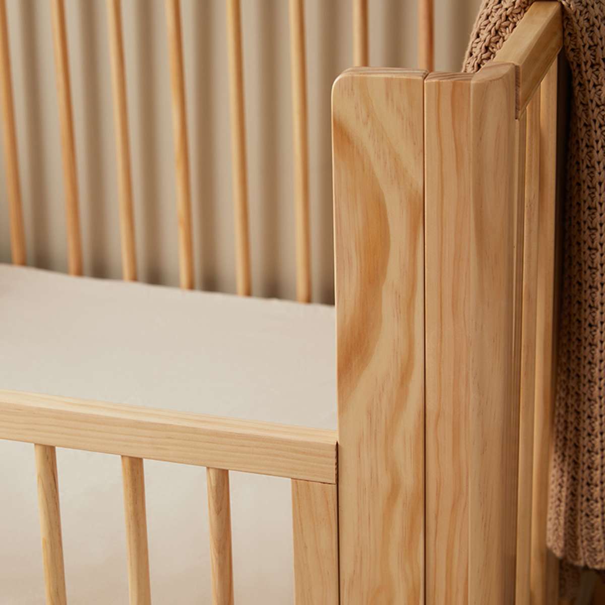 Fraser Coastal Cot Toddler Bed Half Frame - Natural