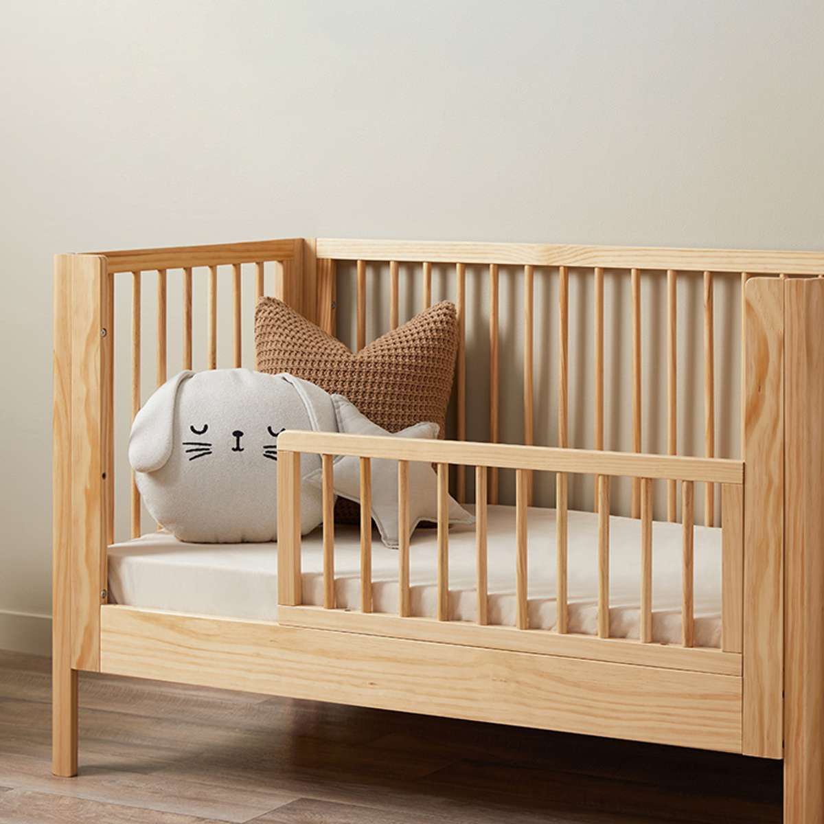 Fraser Coastal Cot Toddler Bed Half Frame - Natural
