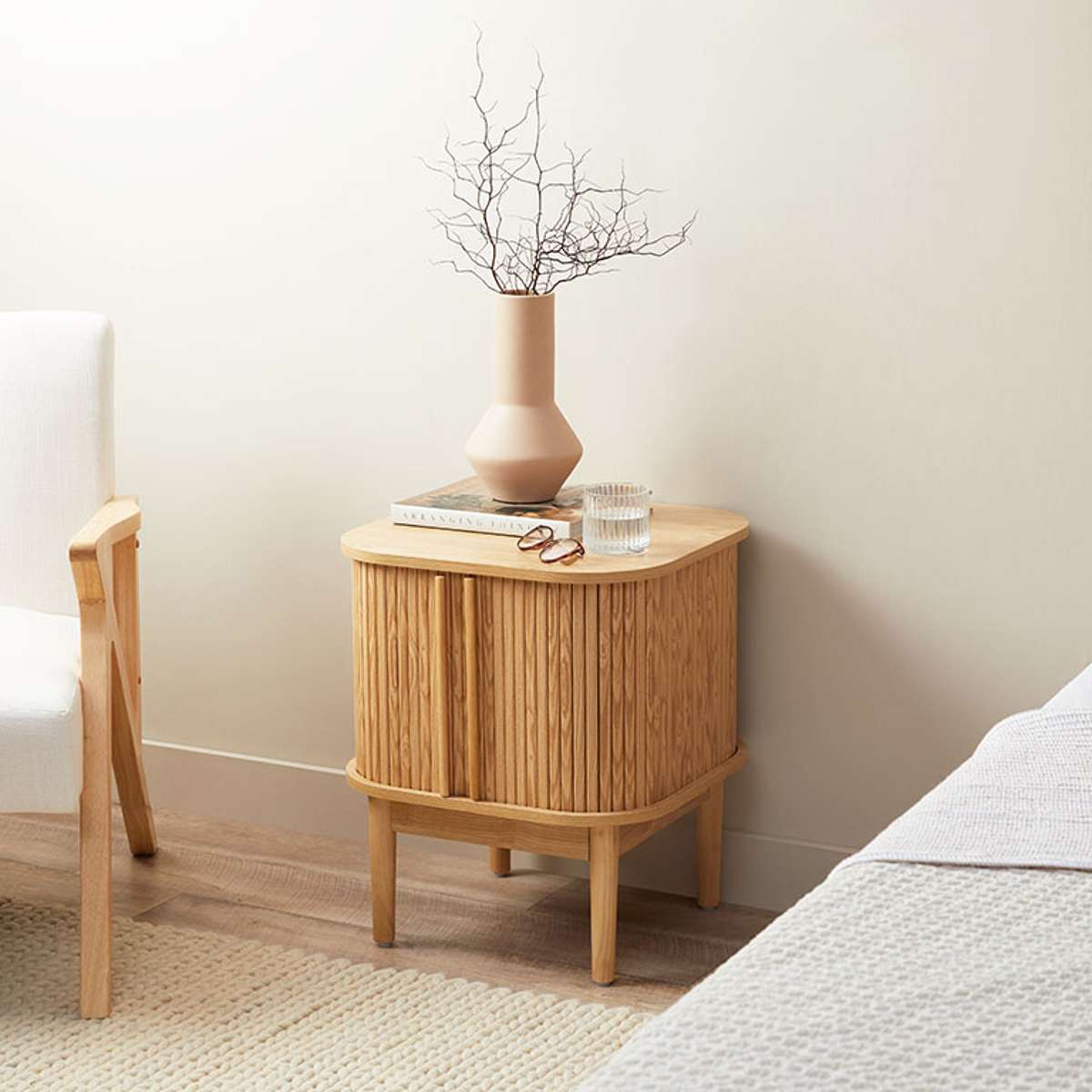 Maeve Bedside Table - Natural