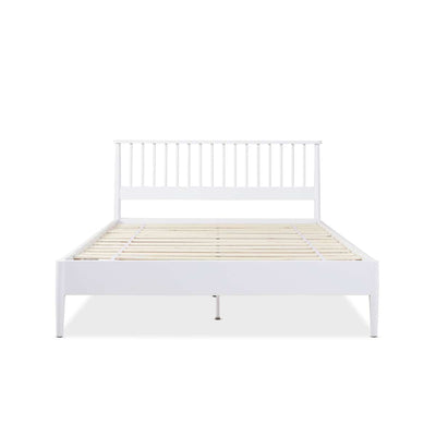 Napier Queen Bed - White