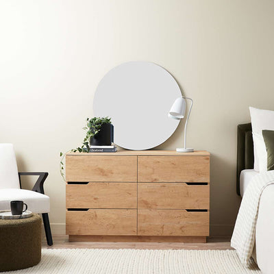 Zack Six Drawer - Natural Bundle