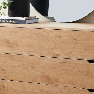 Zack Six Drawer - Natural