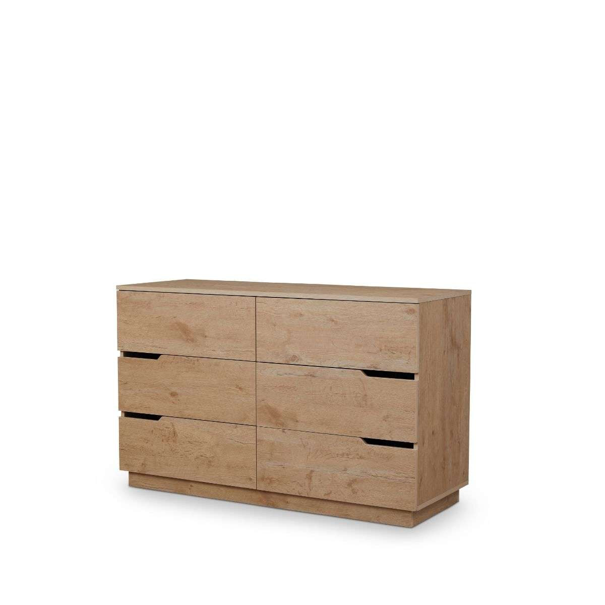 Zack Six Drawer - Natural