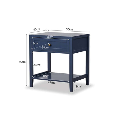 Cove Bedside Table - Midnight