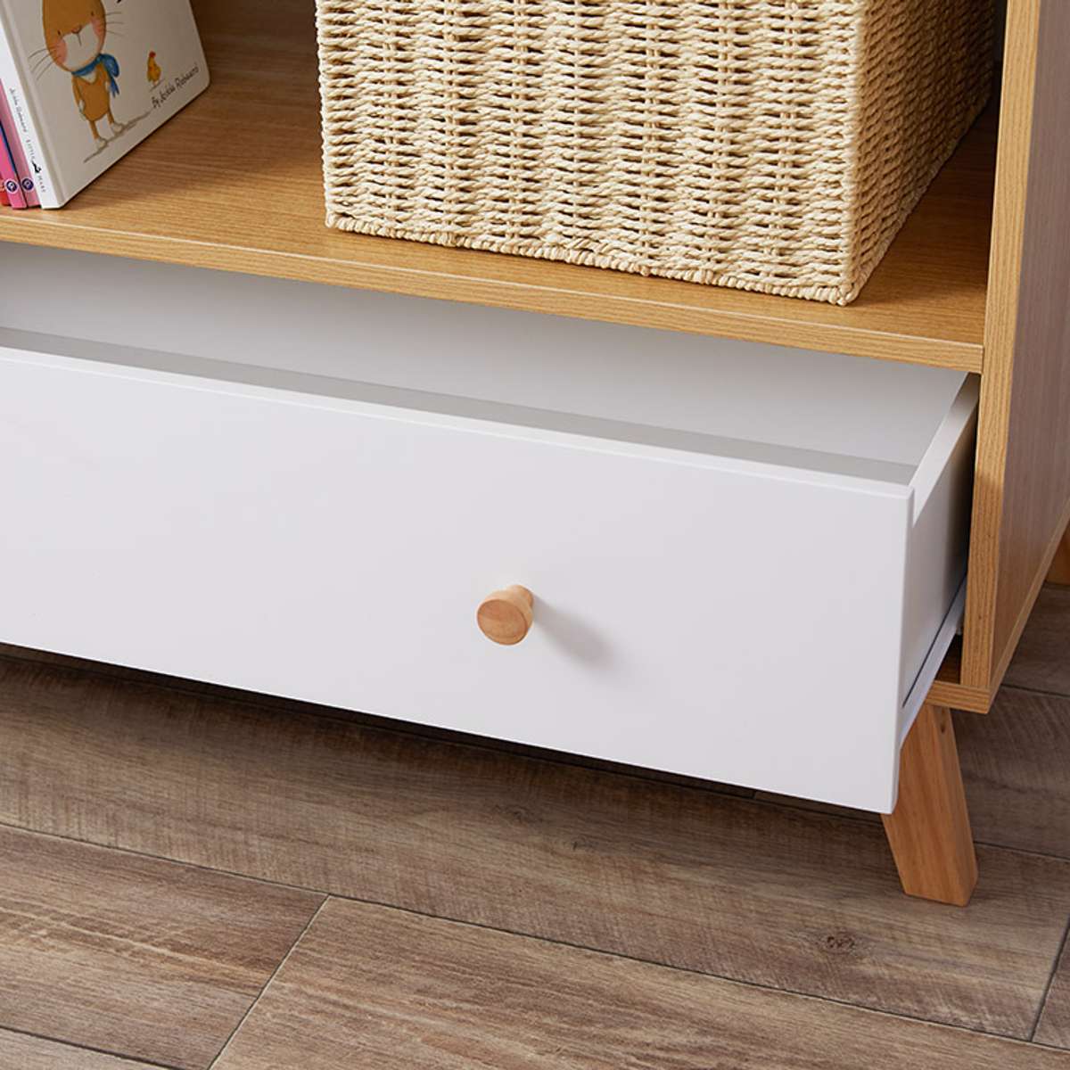 Aspen Bookcase - White/Natural