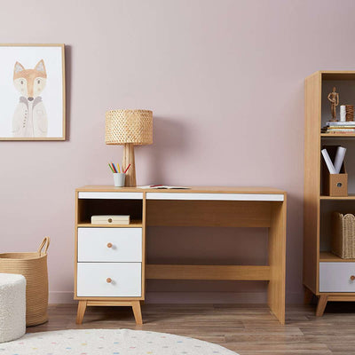 Aspen Desk - White/Natural