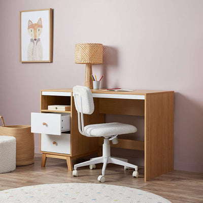 Aspen Desk - White/Natural
