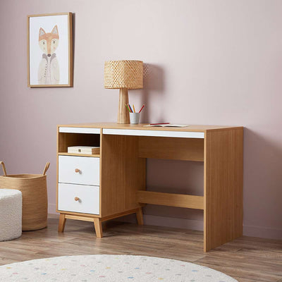 Aspen Desk - White/Natural