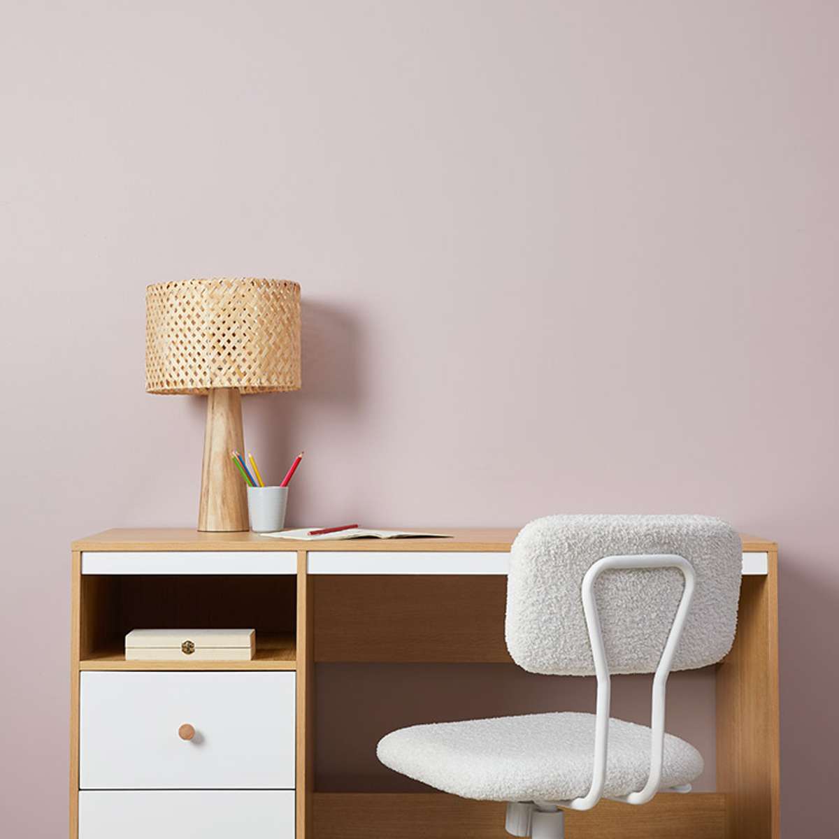 Aspen Desk - White/Natural