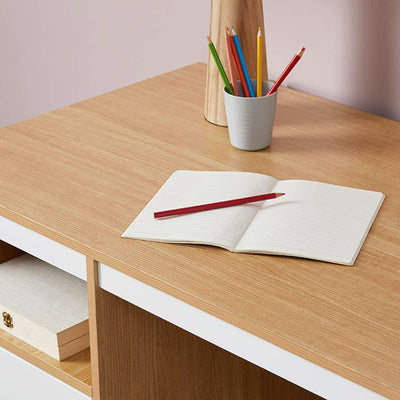 Aspen Desk - White/Natural