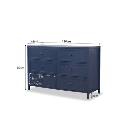 Cove Six Drawer - Midnight Bundle