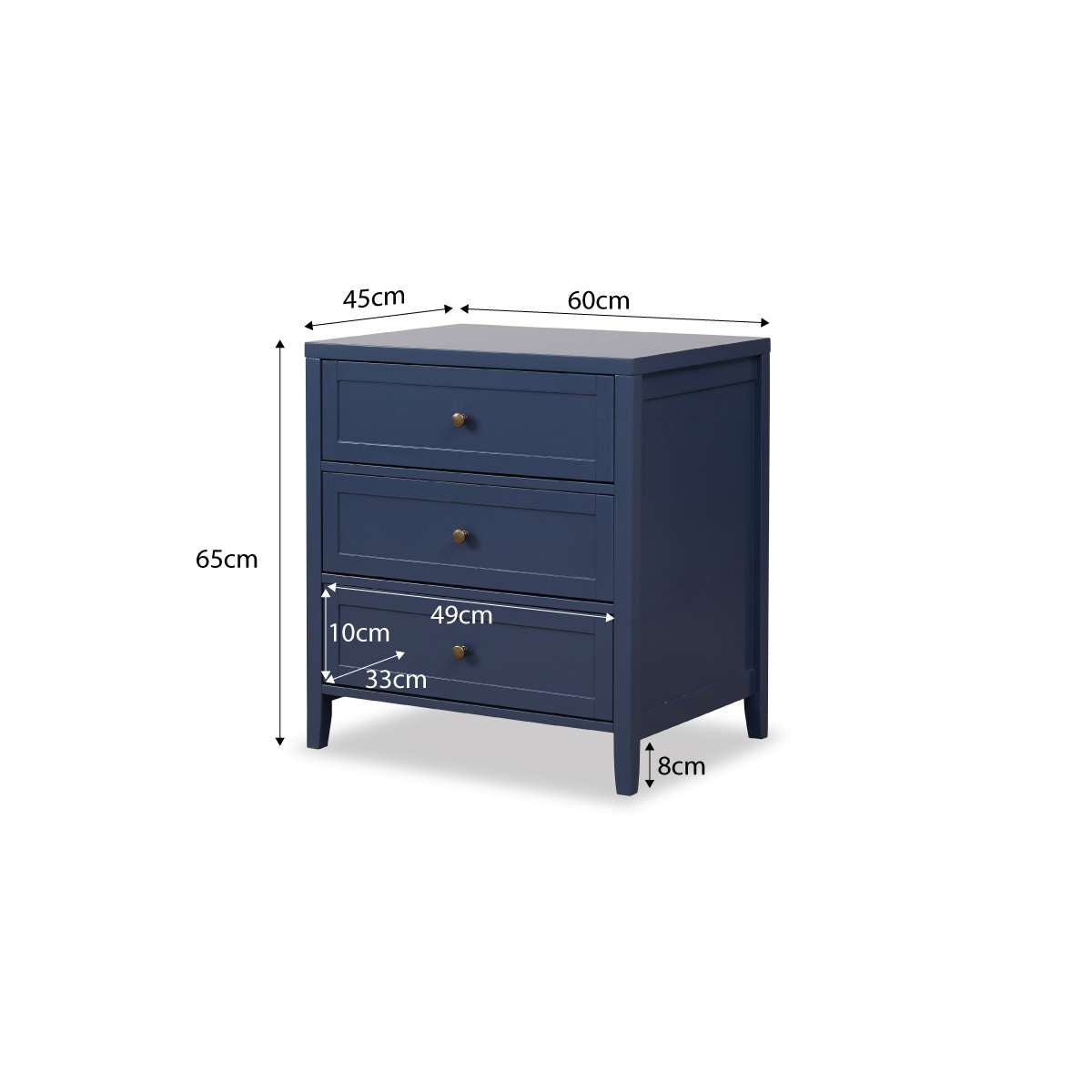 Cove Three Drawer - Midnight
