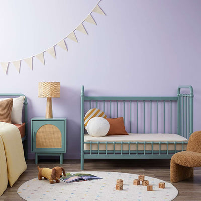 Sonata Cot Toddler Bed Conversion - Sage Green