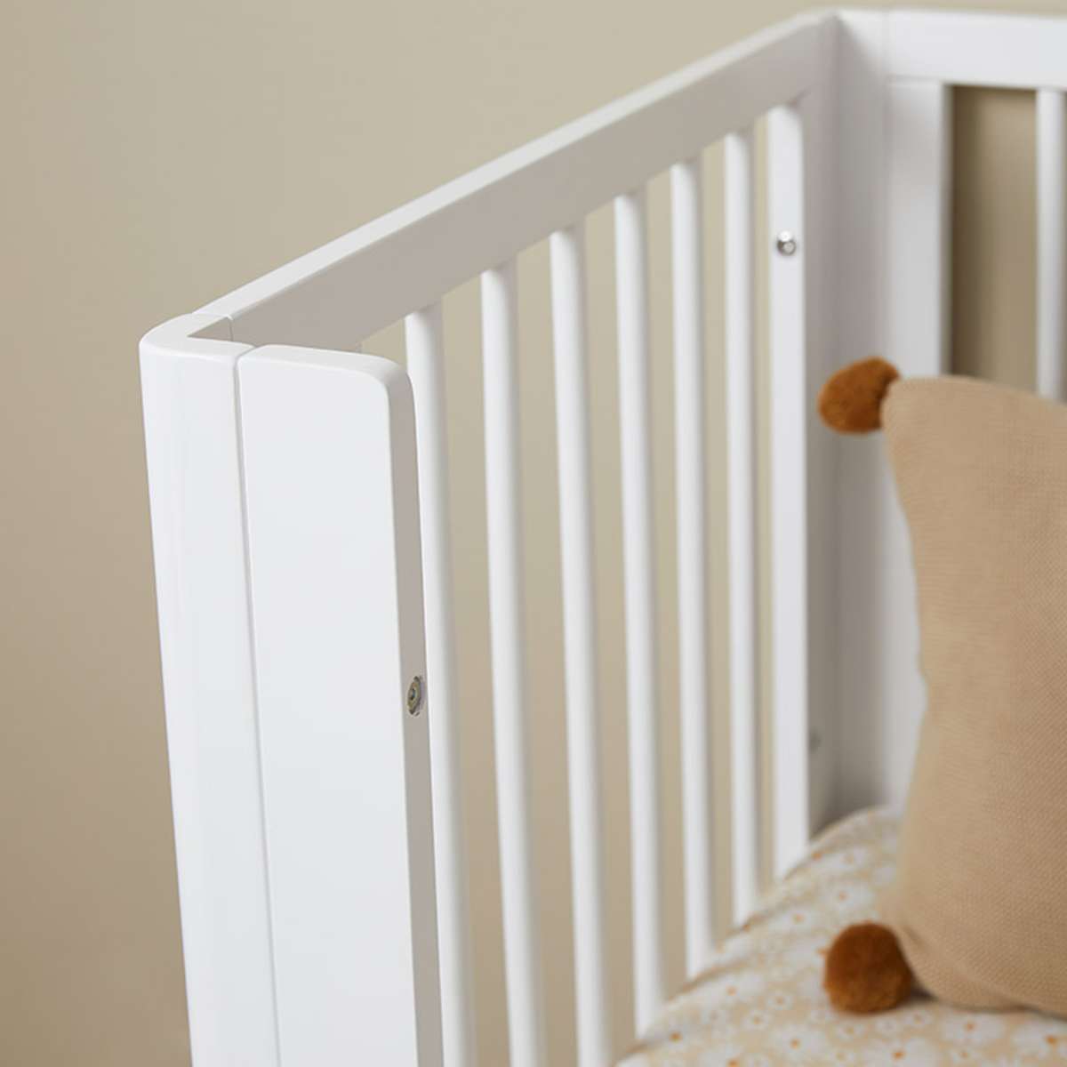 Maisie Cot Toddler Bed Half Frame - White