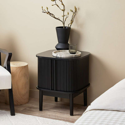 Maeve Bedside Table - Black