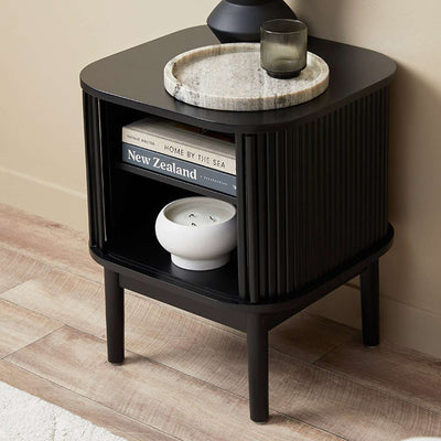Maeve Bedside Table - Black