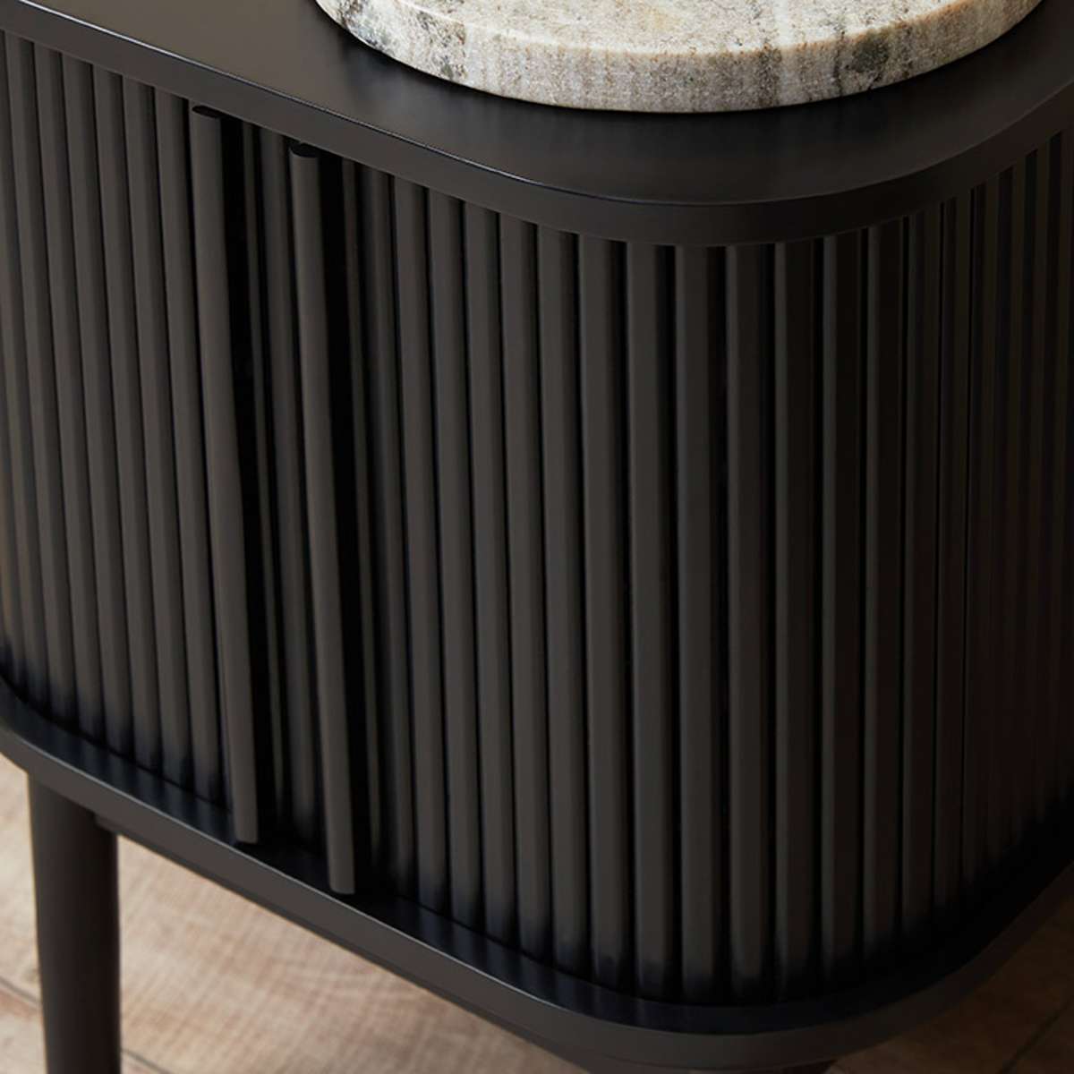 Maeve Bedside Table - Black