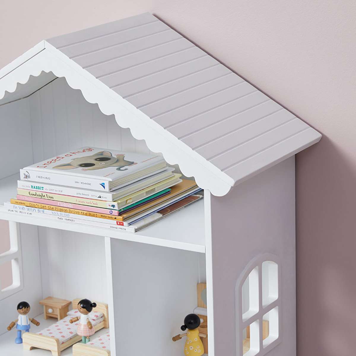 Scalloped Dollhouse Bookshelf