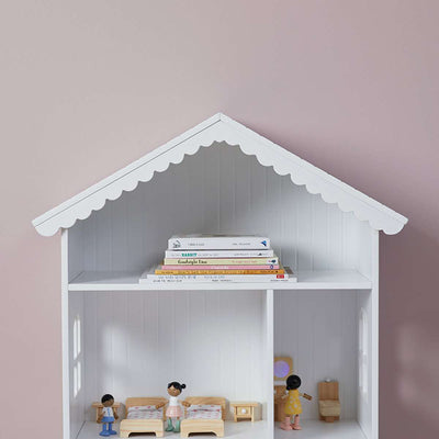 Scalloped Dollhouse Bookshelf