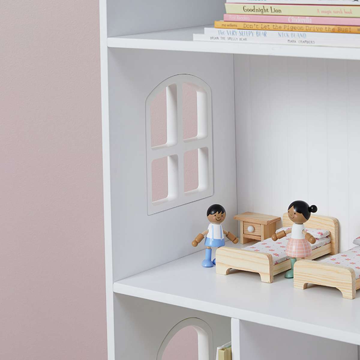 Scalloped Dollhouse Bookshelf