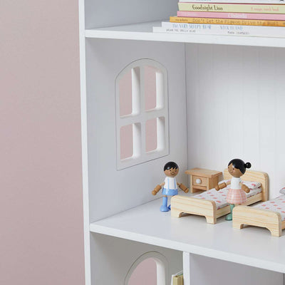 Scalloped Dollhouse Bookshelf