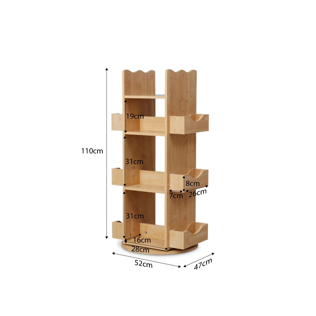 Theo Rotating Bookshelf