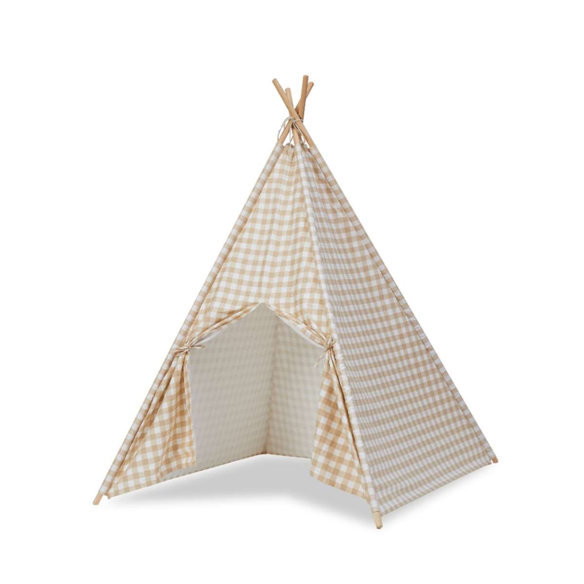 Henley Teepee - Beige Gingham