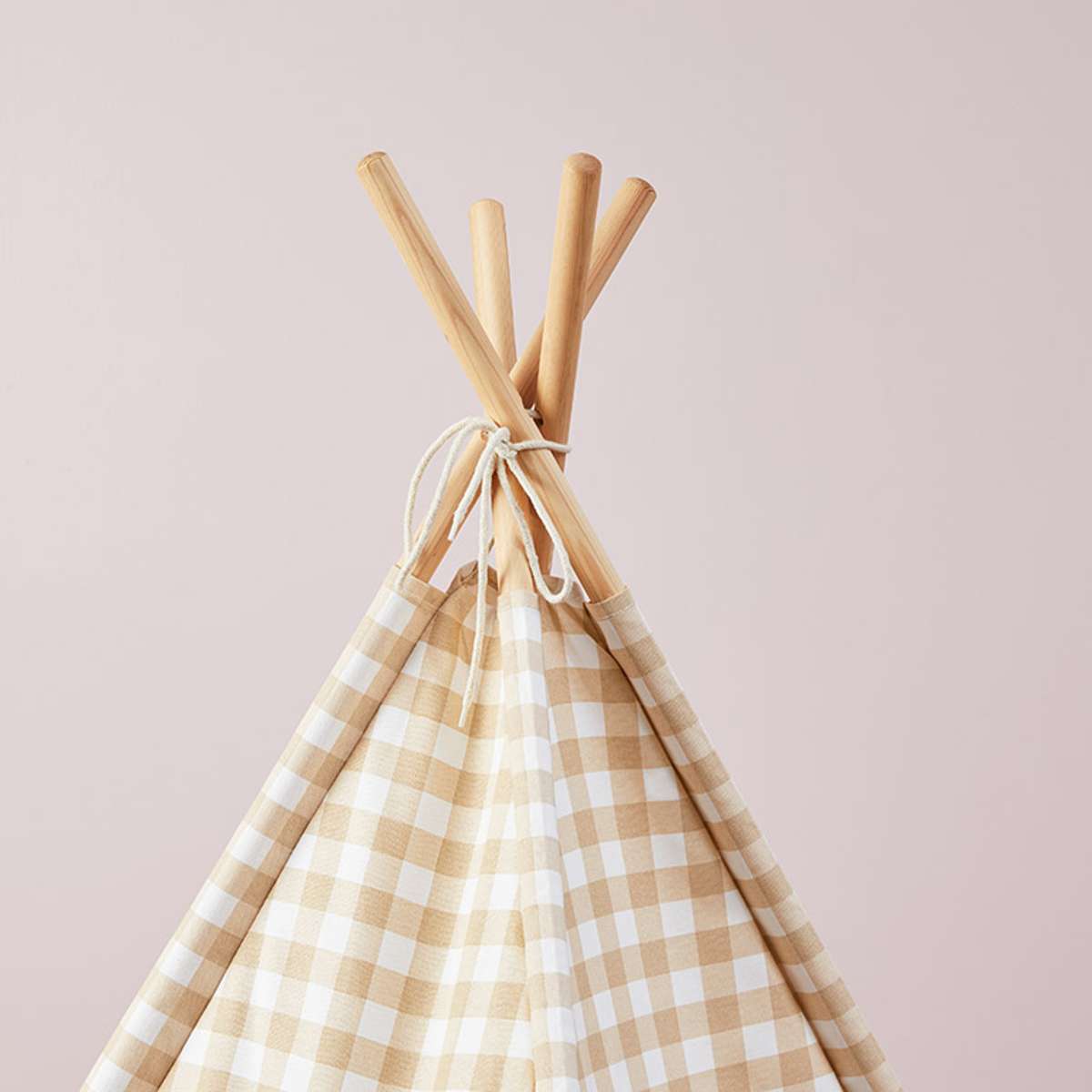 Henley Teepee - Beige Gingham
