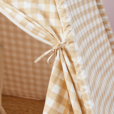 Henley Teepee - Beige Gingham
