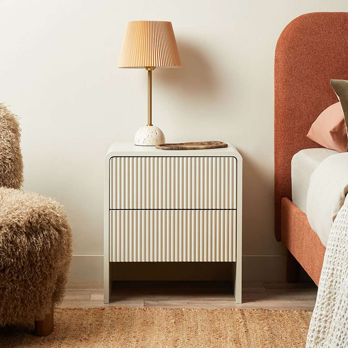 Elin Travertine Base Table Lamp