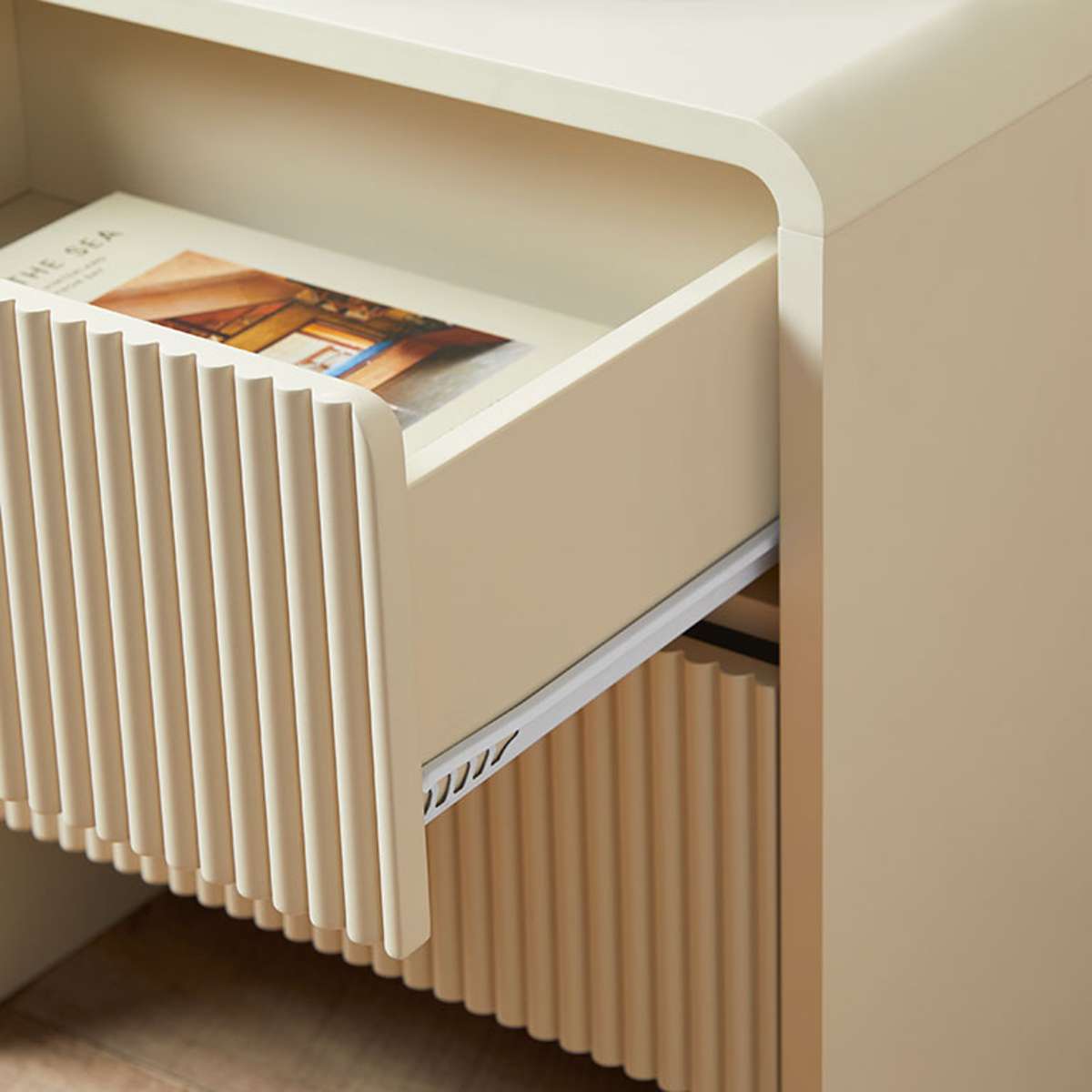 Majorca Bedside Table - Beige