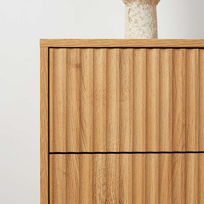 Deven Ball Feet Six Drawer - Natural