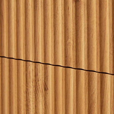 Deven Ball Feet Bedside Table - Natural